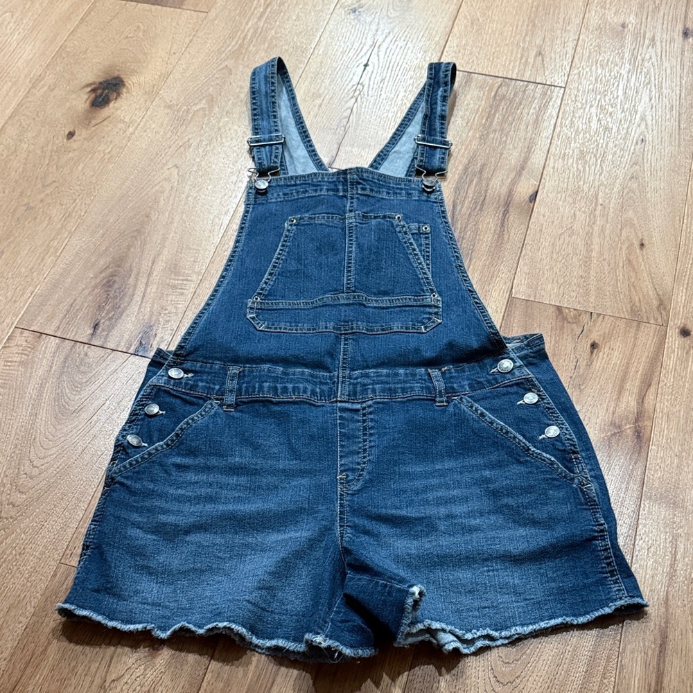 UNIONBAY Blue Denim Overall shorts